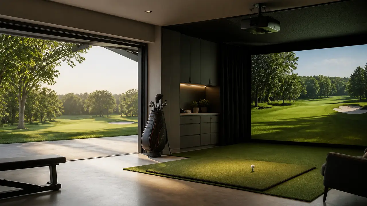 Garage or detached room: two home golf builds show why the bay comes first cover