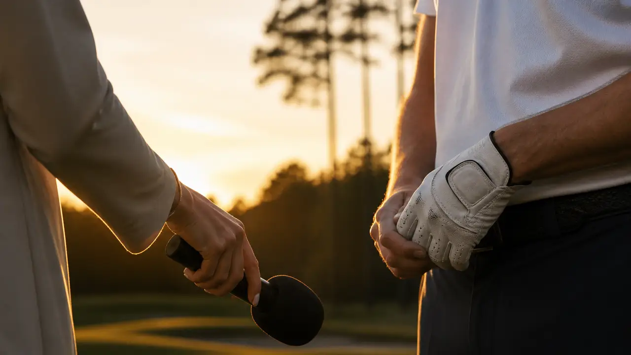 Amanda Balionis explains the silence that let Dustin Johnson’s Masters emotion show cover
