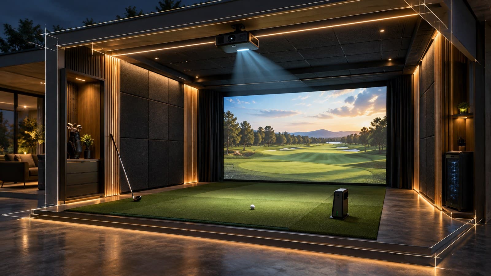 Golfsim Australia says to design the sim room before you buy a launch monitor cover