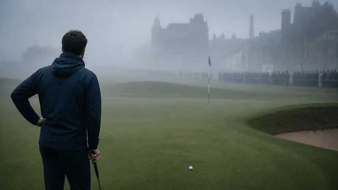 Wesley Bryan clears the Old Course Major Cut challenge cover